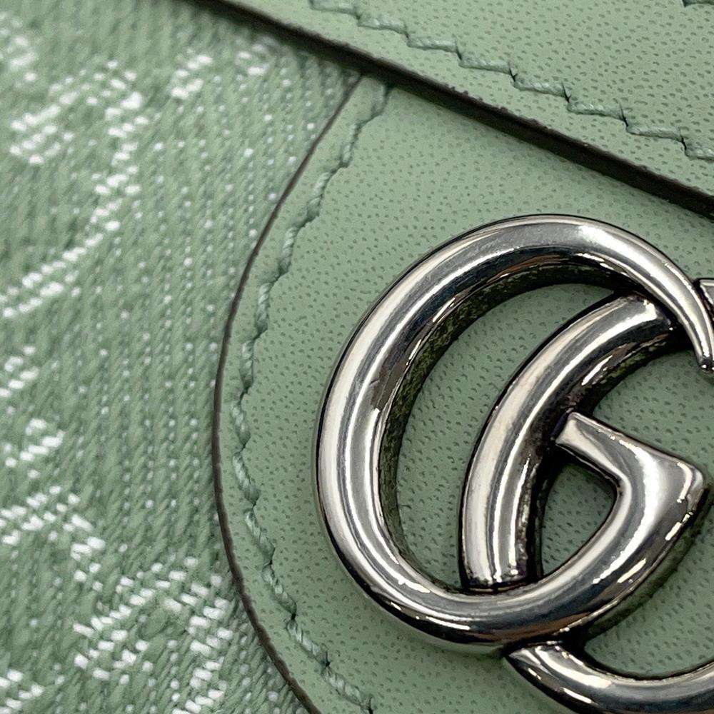 GUCCI Ophidia Mini Shoulder Bag PailleGreen?772311 GG SupremeCanvas Leather