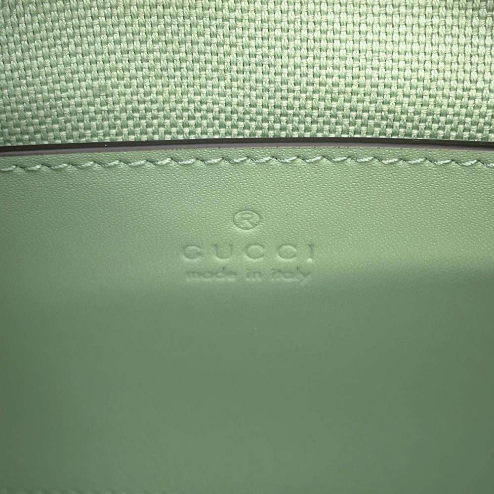 GUCCI Ophidia Mini Shoulder Bag PailleGreen?772311 GG SupremeCanvas Leather