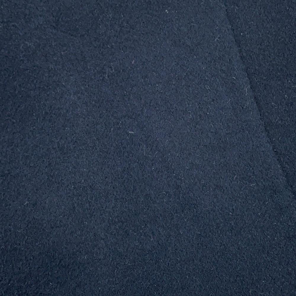 HERMES Blanket Coat Size 36 Navy/Black Cashmere100%