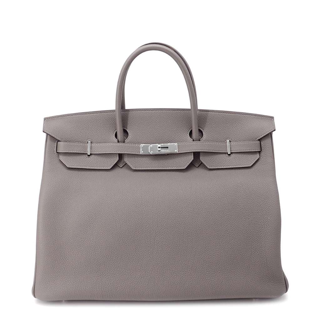 HERMES Birkin Gris Meyer Togo Leather Size 40