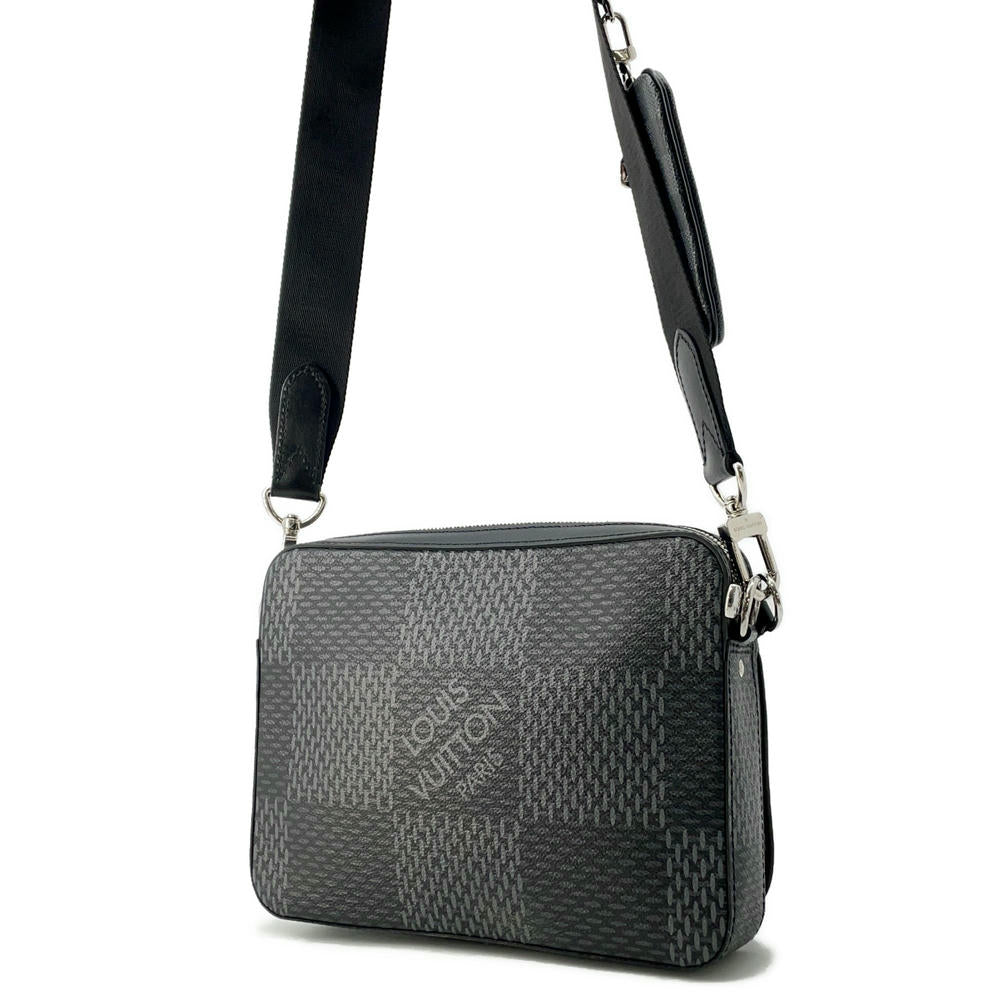 LOUIS VUITTON Trio Messenger NoirN50017 Damier Graphite 3D