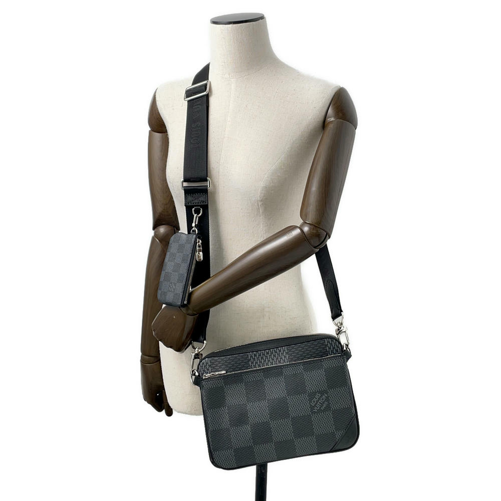 LOUIS VUITTON Trio Messenger NoirN50017 Damier Graphite 3D