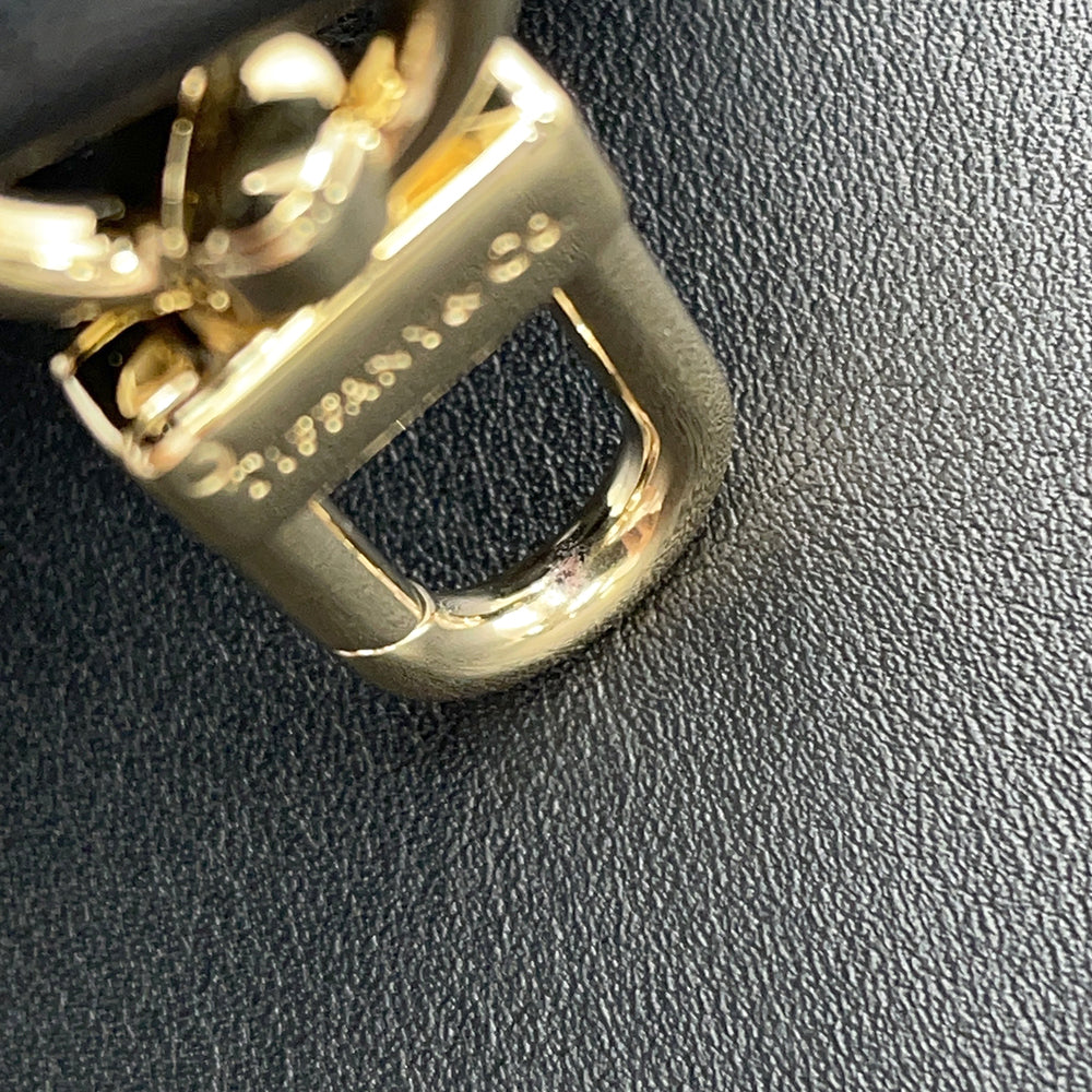 TIFFANY&Co. Return to TIFFANY&Co. Bag Charm Tote Bag Black72870360 Calf Leather Size Mini