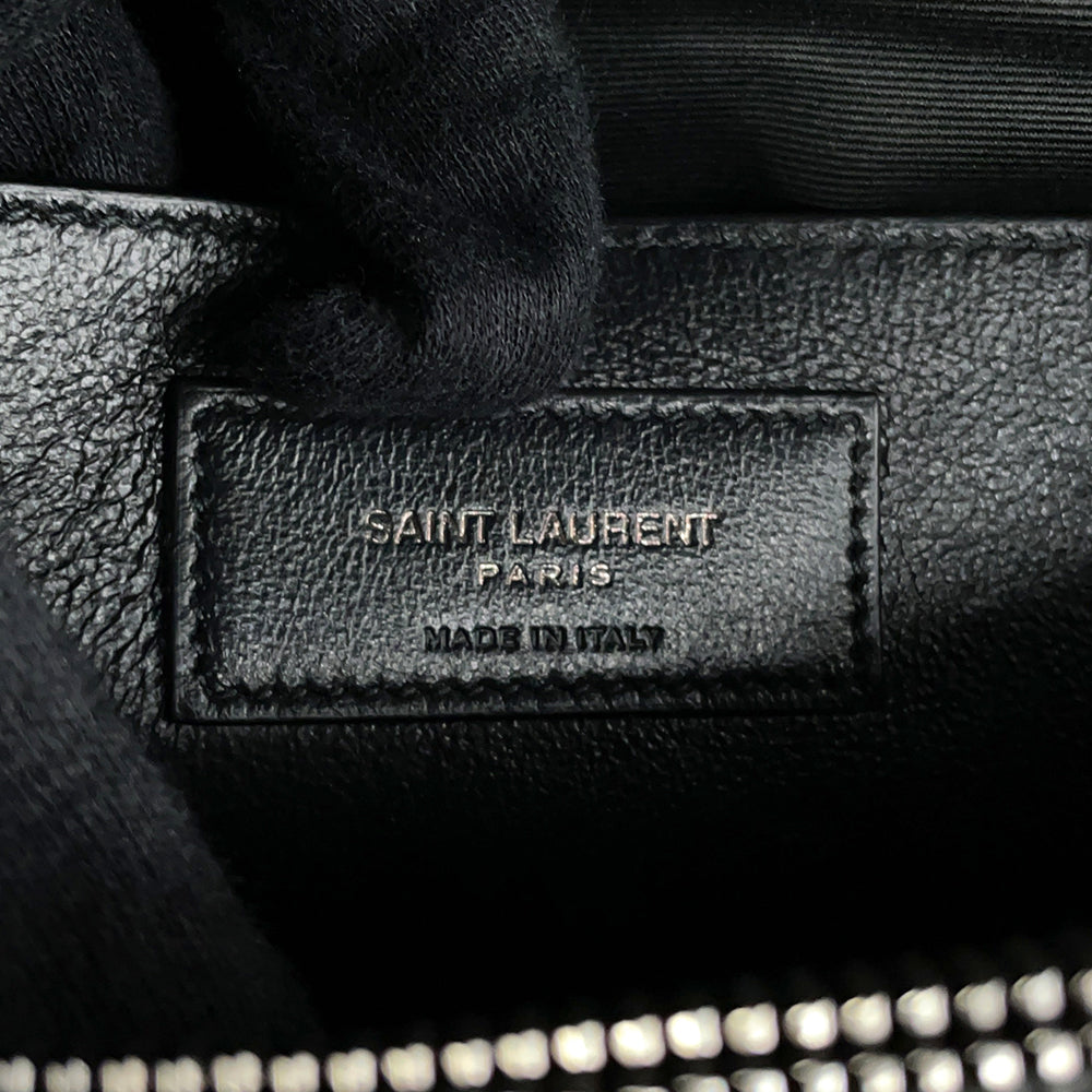 SAINT LAURENT PARIS College 2WAY ChainShoulder Bag Black600278 Leather