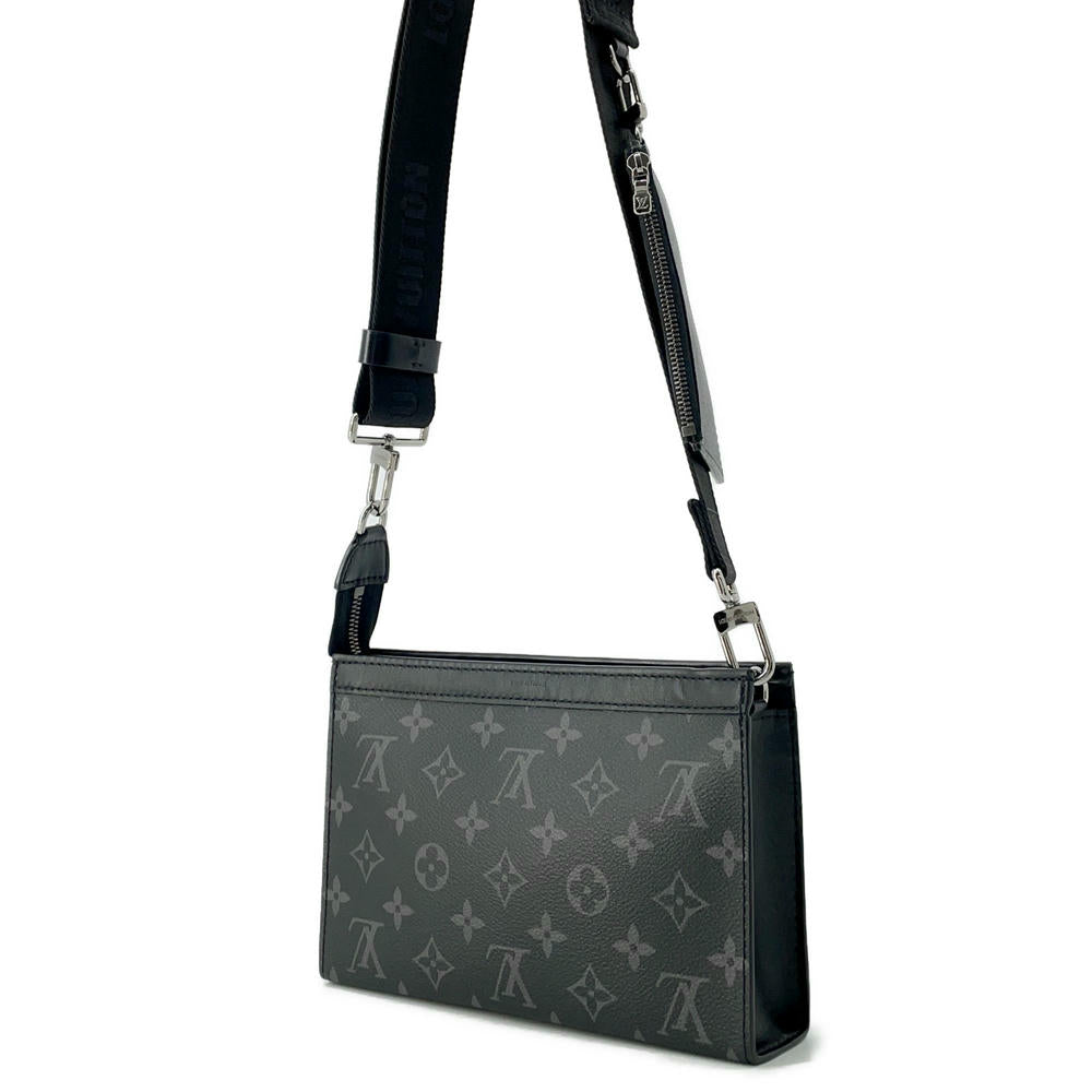 LOUIS VUITTON Gaston Wearable Wallet NoirM81124 Monogram Eclipse Reverse