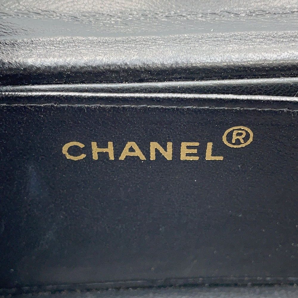 CHANEL Coin Motif 3D Hologram Chain Handbag Multicolor Patent Leather