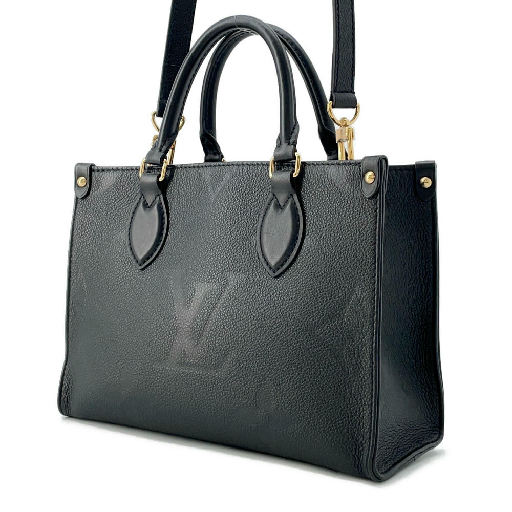 LOUIS VUITTON Onthego NoirM45653 Monogram Empreinte Leather Size PM