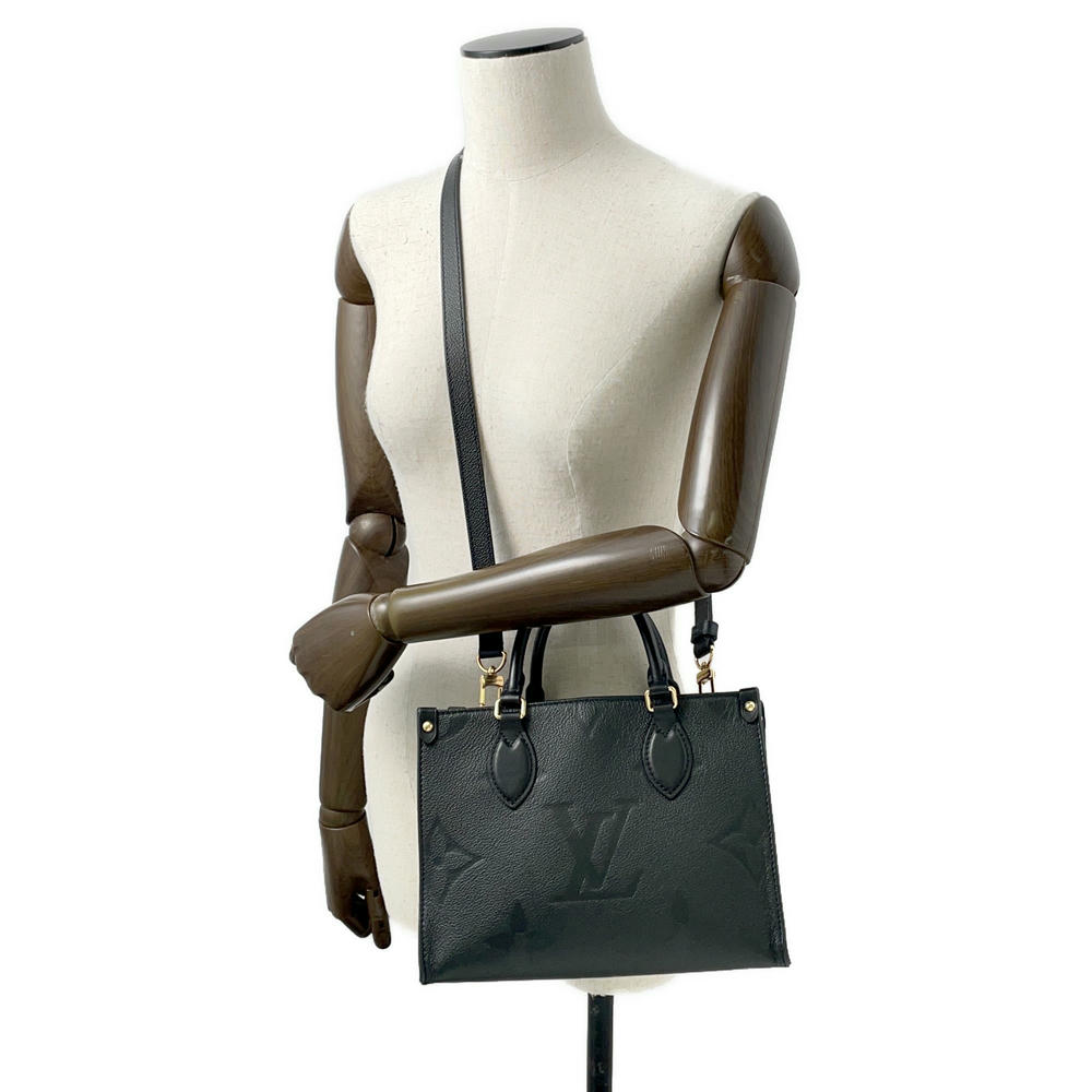 LOUIS VUITTON Onthego NoirM45653 Monogram Empreinte Leather Size PM