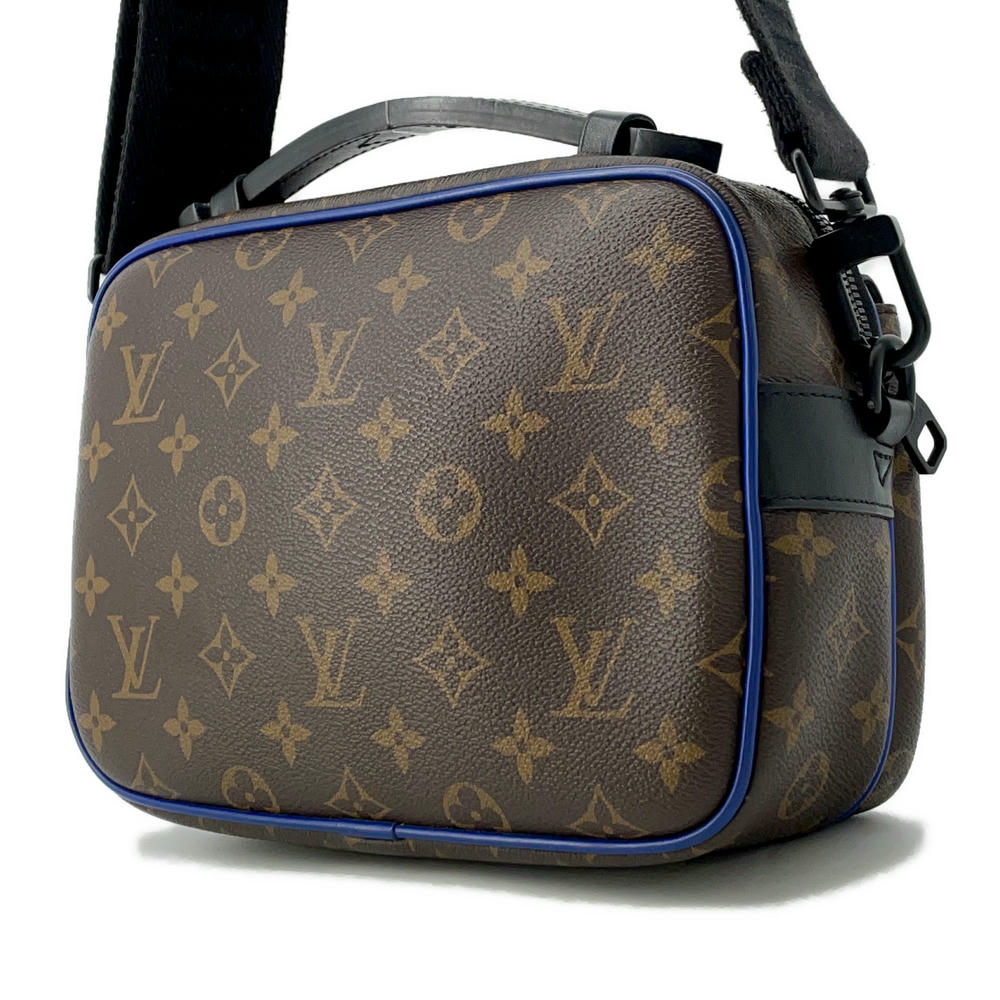 LOUIS VUITTON SPadlock Messenger NoirM45863 Monogram Macassar Canvas