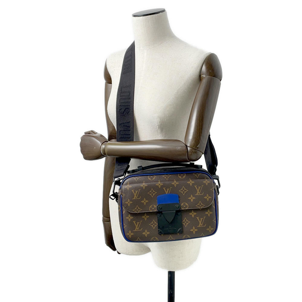 LOUIS VUITTON SPadlock Messenger NoirM45863 Monogram Macassar Canvas