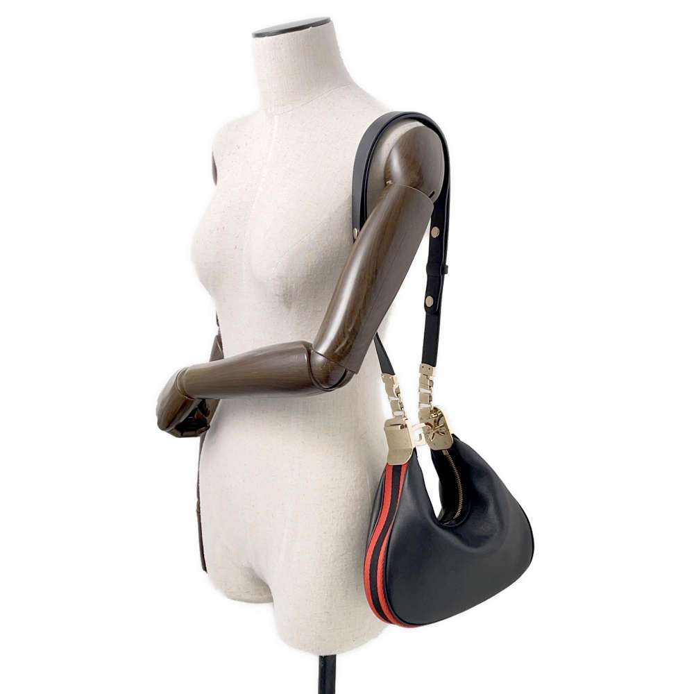 GUCCI Attaché Shoulder Bag Black699409 Leather Size Small