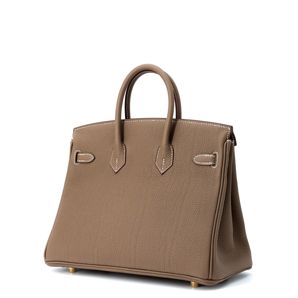 HERMES Birkin Etoupe Togo Leather Size 25