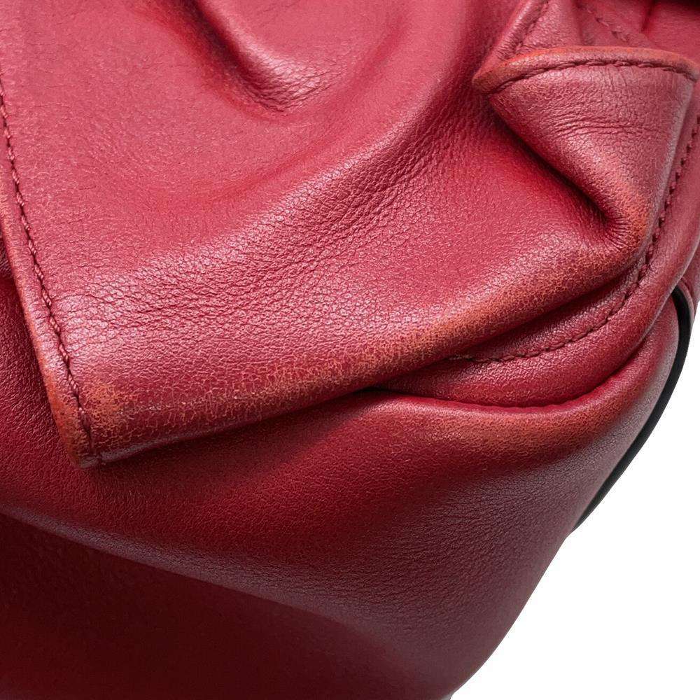 Valentino Garavani Atelier 2WAY Handbag Red Leather