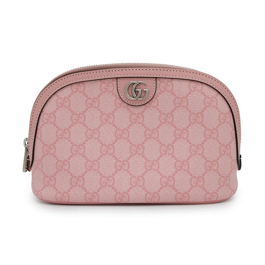 GUCCI GG Supreme SmallCase Pink625551 PVC Leather