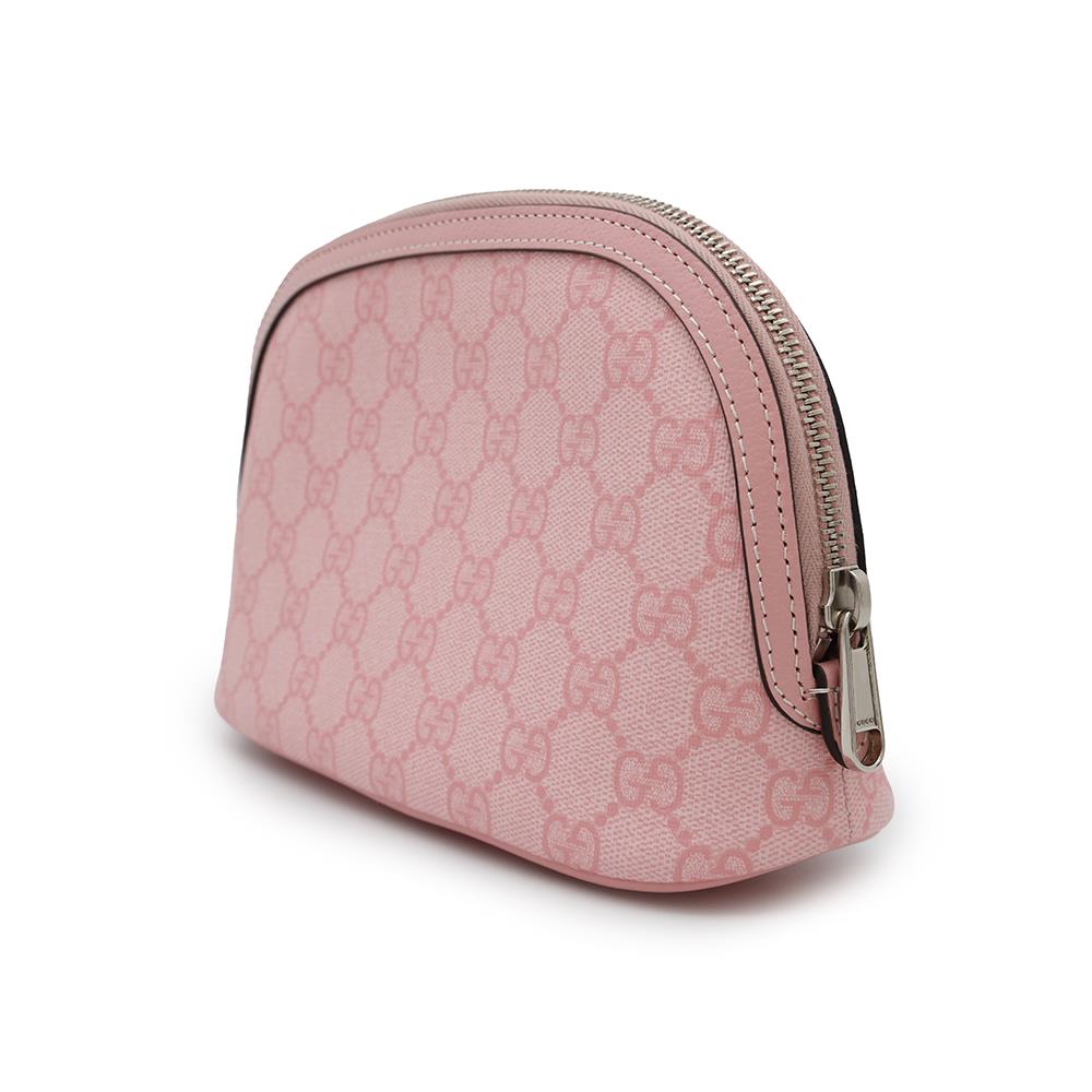 GUCCI GG Supreme SmallCase Pink625551 PVC Leather