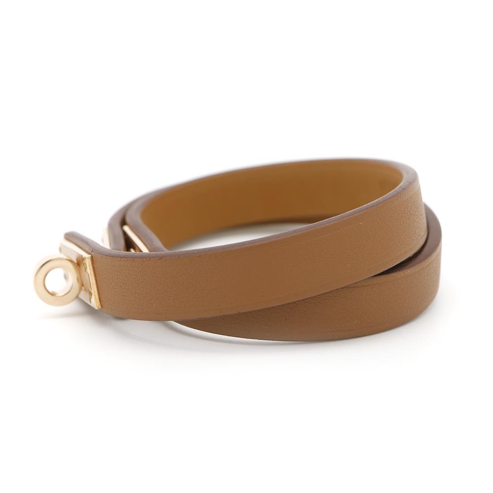 HERMES Mini Kelly Double Tour Size T2 Gold Swift Leather