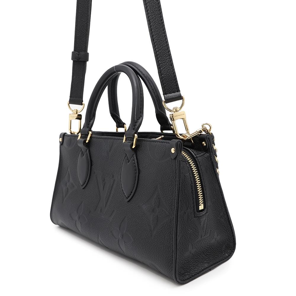 LOUIS VUITTON Onthego EW BlackM23640 Monogram Empreinte Leather