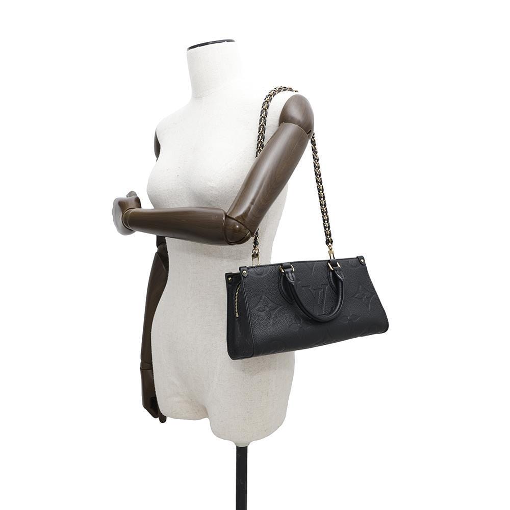 LOUIS VUITTON Onthego EW BlackM23640 Monogram Empreinte Leather