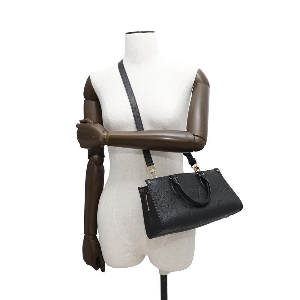 LOUIS VUITTON Onthego EW BlackM23640 Monogram Empreinte Leather