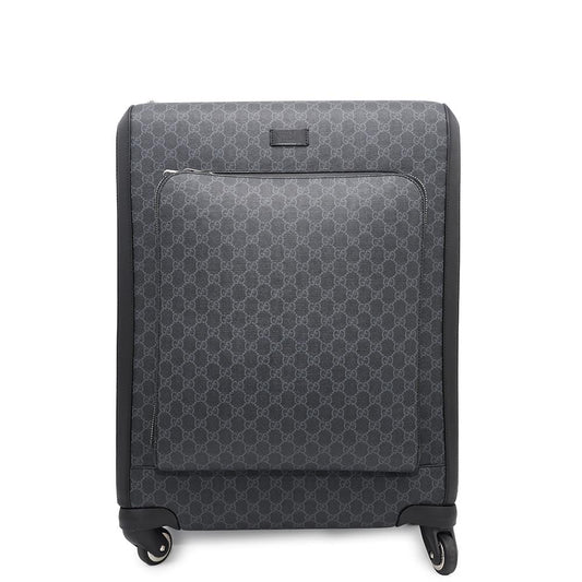 GUCCI GG Supreme suitcase Black474356 PVC Leather