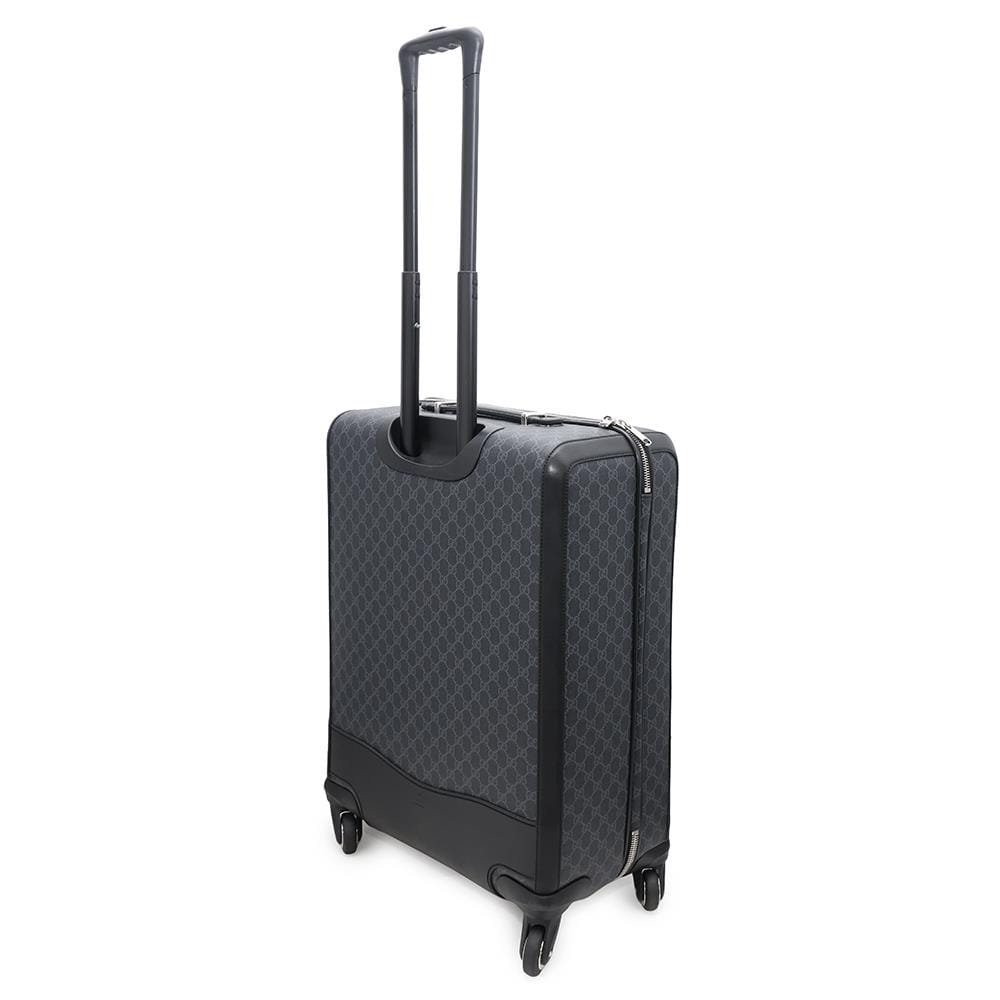 GUCCI GG Supreme suitcase Black474356 PVC Leather