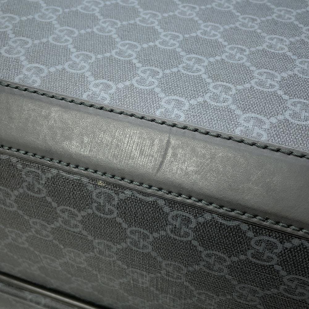 GUCCI GG Supreme suitcase Black474356 PVC Leather