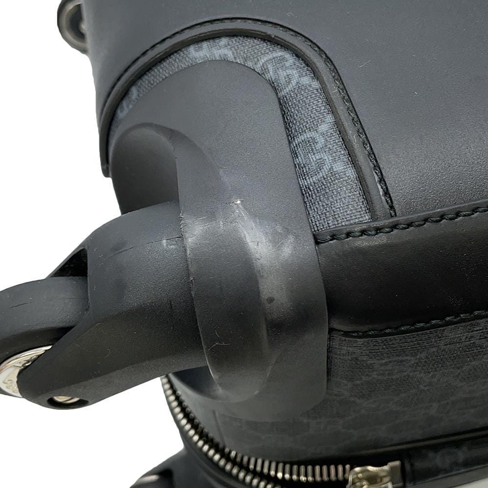 GUCCI GG Supreme suitcase Black474356 PVC Leather