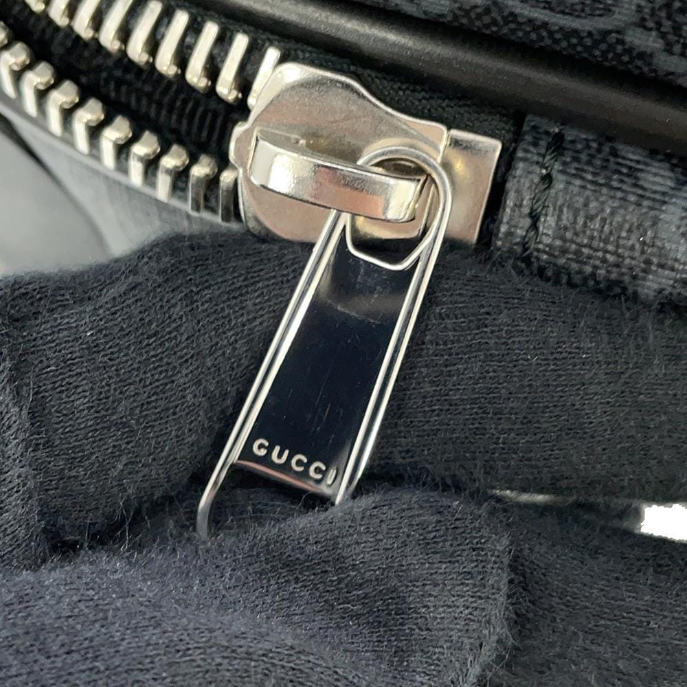 GUCCI GG Supreme suitcase Black474356 PVC Leather