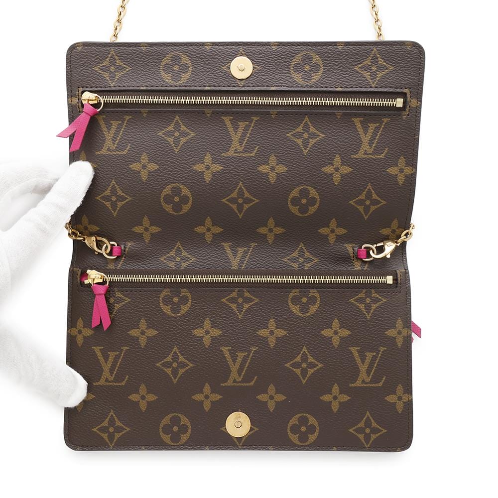 LOUIS VUITTON Pochette Weekend PinkM63857 Monogram