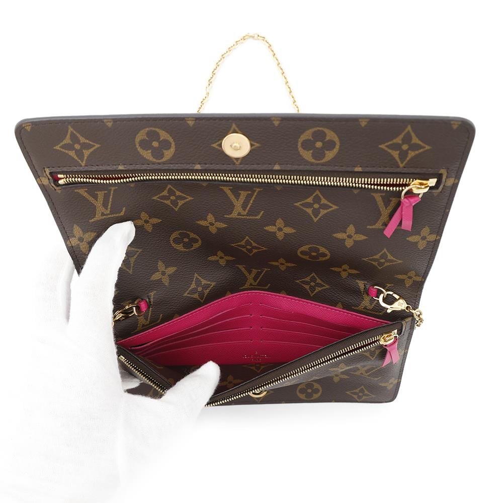 LOUIS VUITTON Pochette Weekend PinkM63857 Monogram