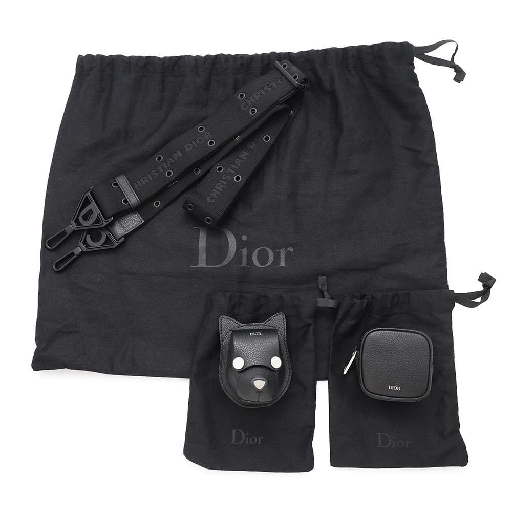 Dior Dior Homme Vanity Bag Shoulder Bag Dog Pouch Black Leather