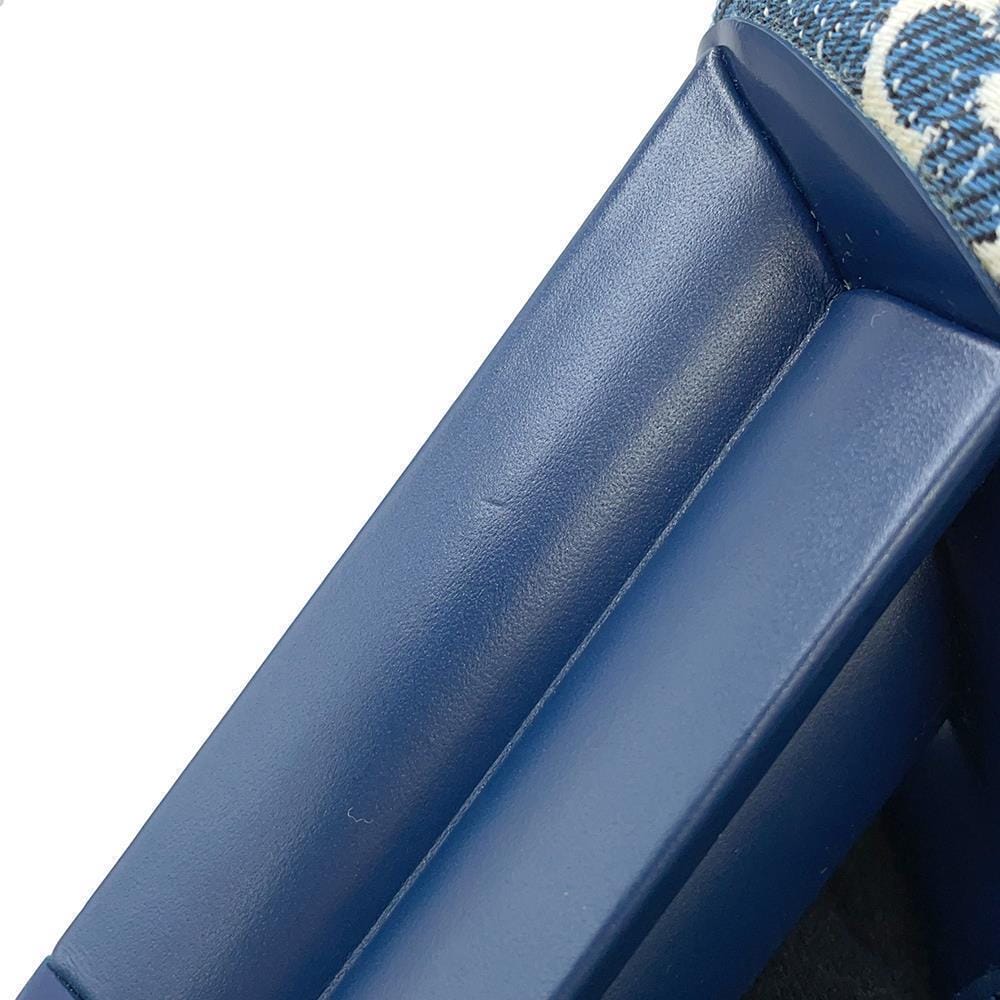 LOUIS VUITTON Silhouette Line EncreBoots Blue Monogram Denim Size 36H