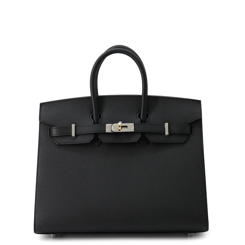 HERMES Birkin Sellier Black Epsom Size 25