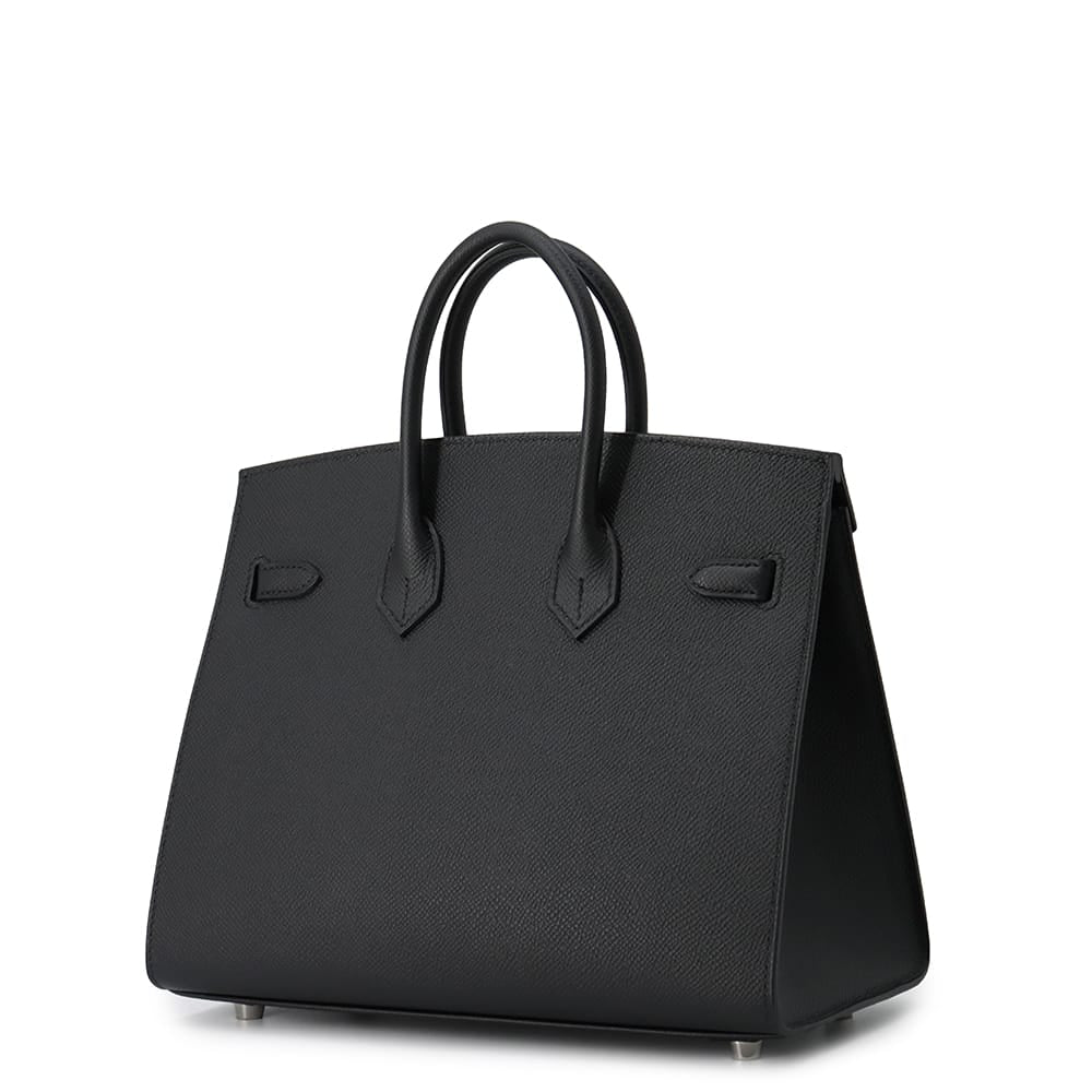 HERMES Birkin Sellier Black Epsom Size 25