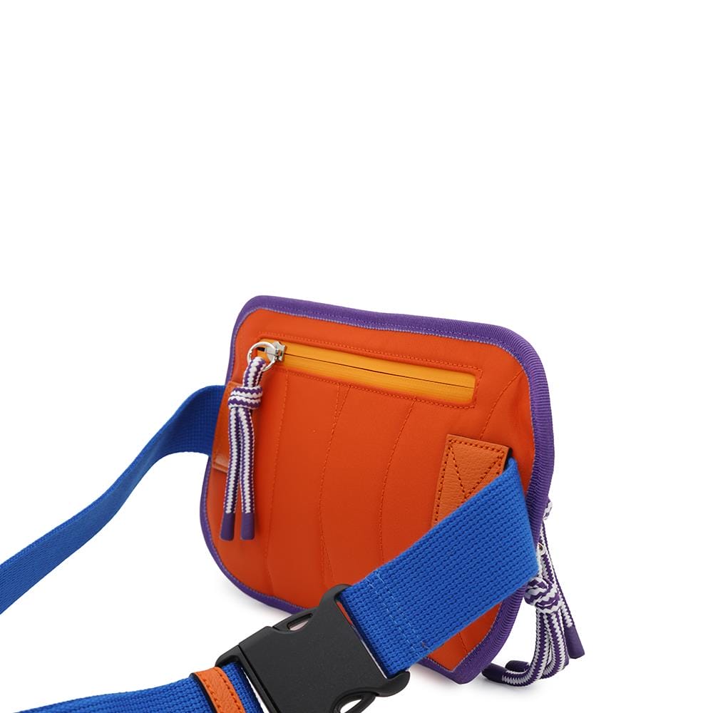 GUCCI GGNylon Belt Bag Blue/Purple752102 Nylon Rubber