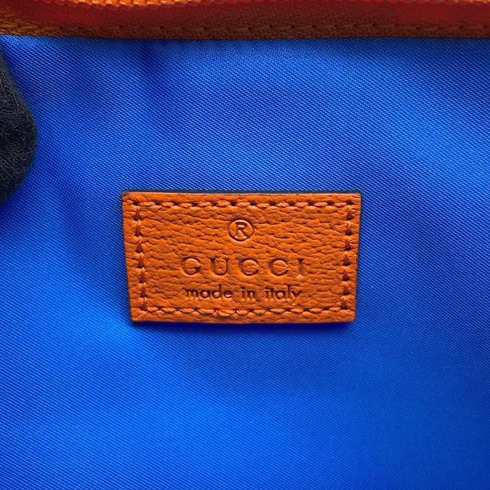 GUCCI GGNylon Belt Bag Blue/Purple752102 Nylon Rubber