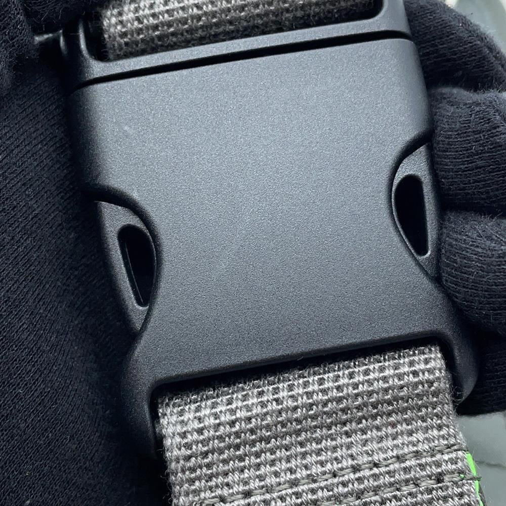 GUCCI GGNylon Belt Bag Gray/Red752102 Nylon Rubber