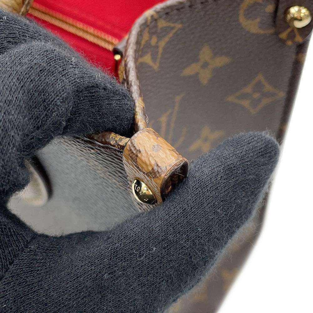 LOUIS VUITTON Onthego RedM46373 Monogram Monogram Reverse Canvas Size PM