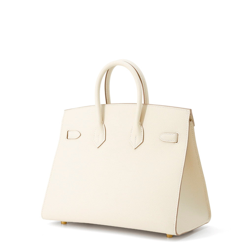 HERMES Birkin Sellier Craie Epsom Size 25