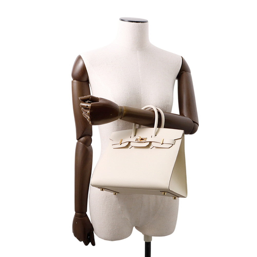 HERMES Birkin Sellier Craie Epsom Size 25