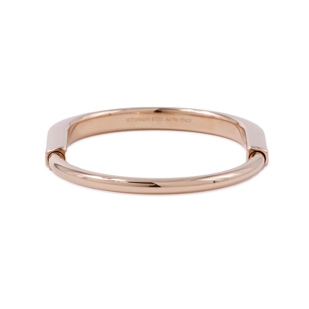 TIFFANY&Co. Padlock Bangle Size Large70185520 18K Pink Gold