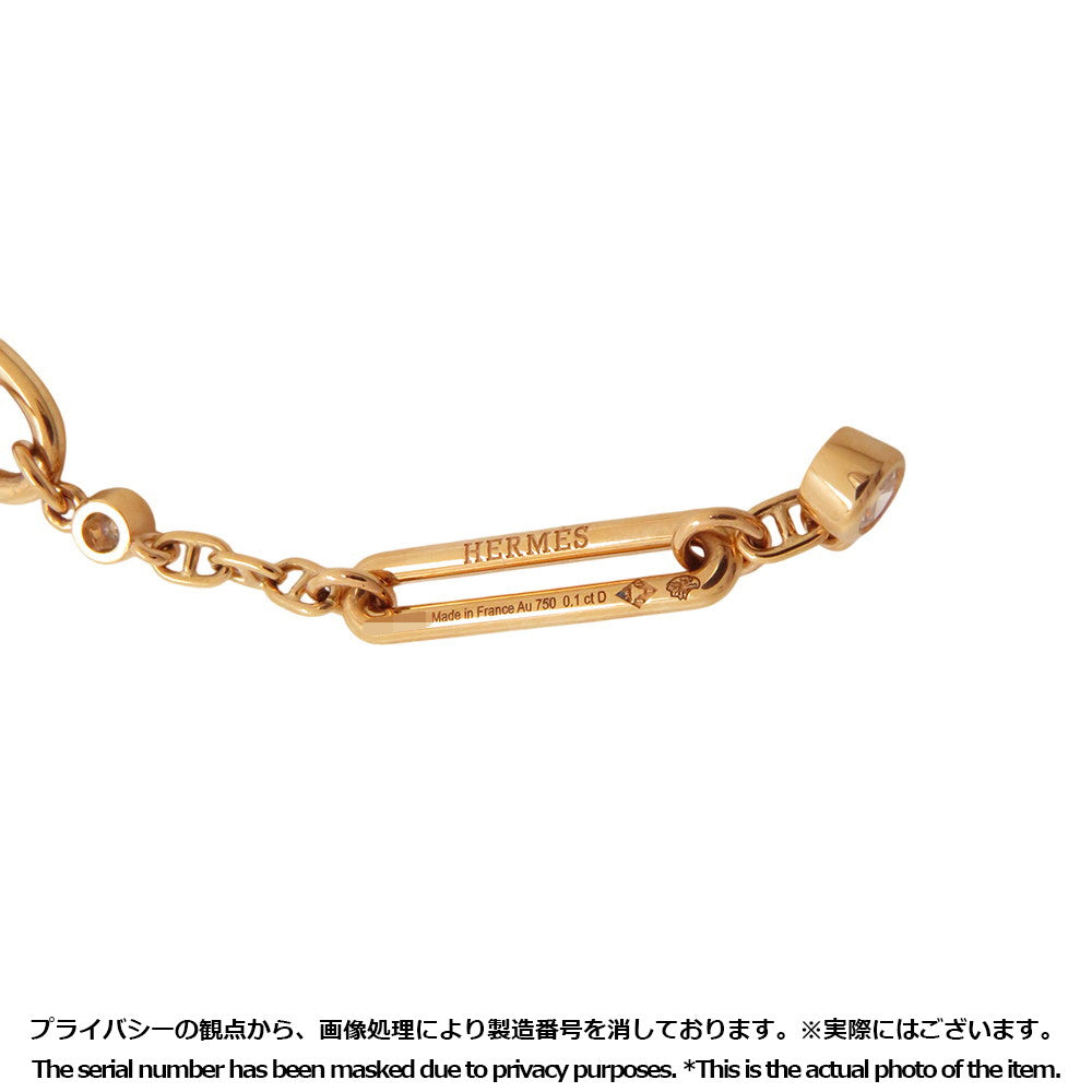 HERMES Earrings 《Chaine d'Ancre Chaos》 18K Pink Gold