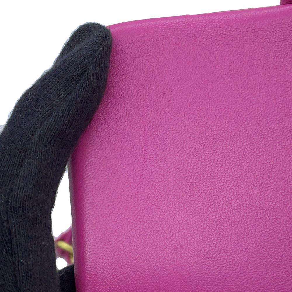 CHANEL Matelasse ChainShoulder Bag Purple Lambskin