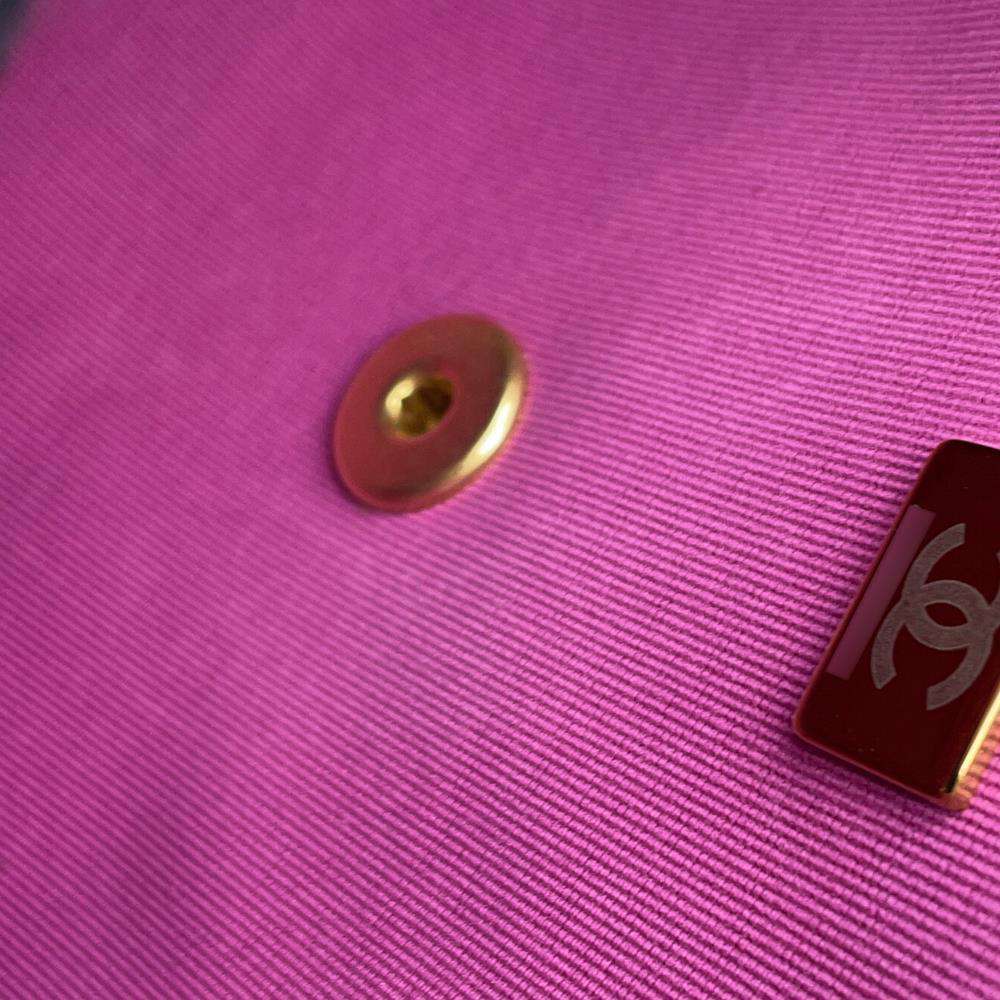 CHANEL Matelasse ChainShoulder Bag Purple Lambskin