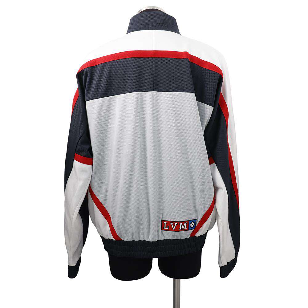 LOUIS VUITTON Graphic Hockey Track Blouson Size L Gray/Multicolor Polyester50% Nylon30% Cotton20%