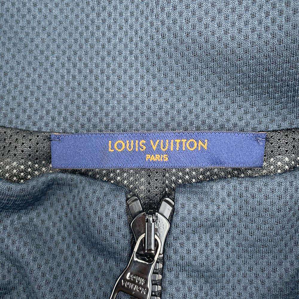 LOUIS VUITTON Graphic Hockey Track Blouson Size L Gray/Multicolor Polyester50% Nylon30% Cotton20%