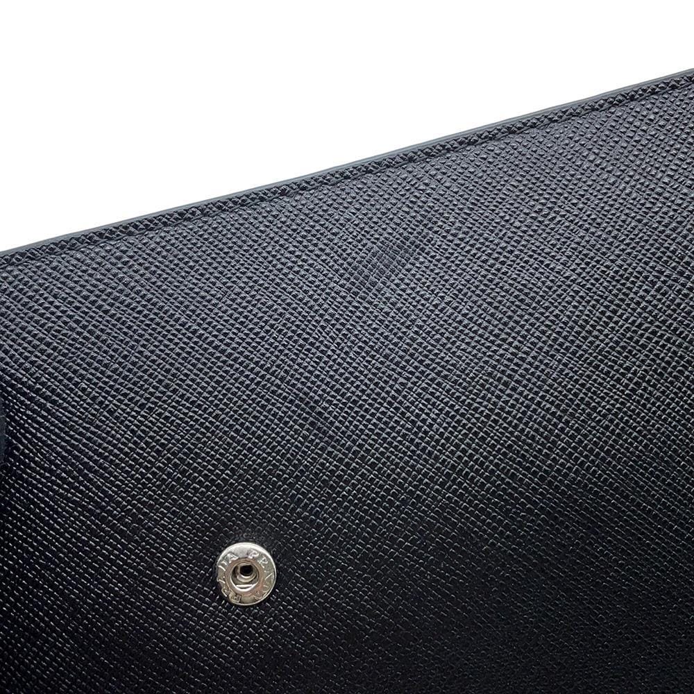 PRADA Saffiano Leather Smartphone Shoulder Bag Black2ZH068 Leather