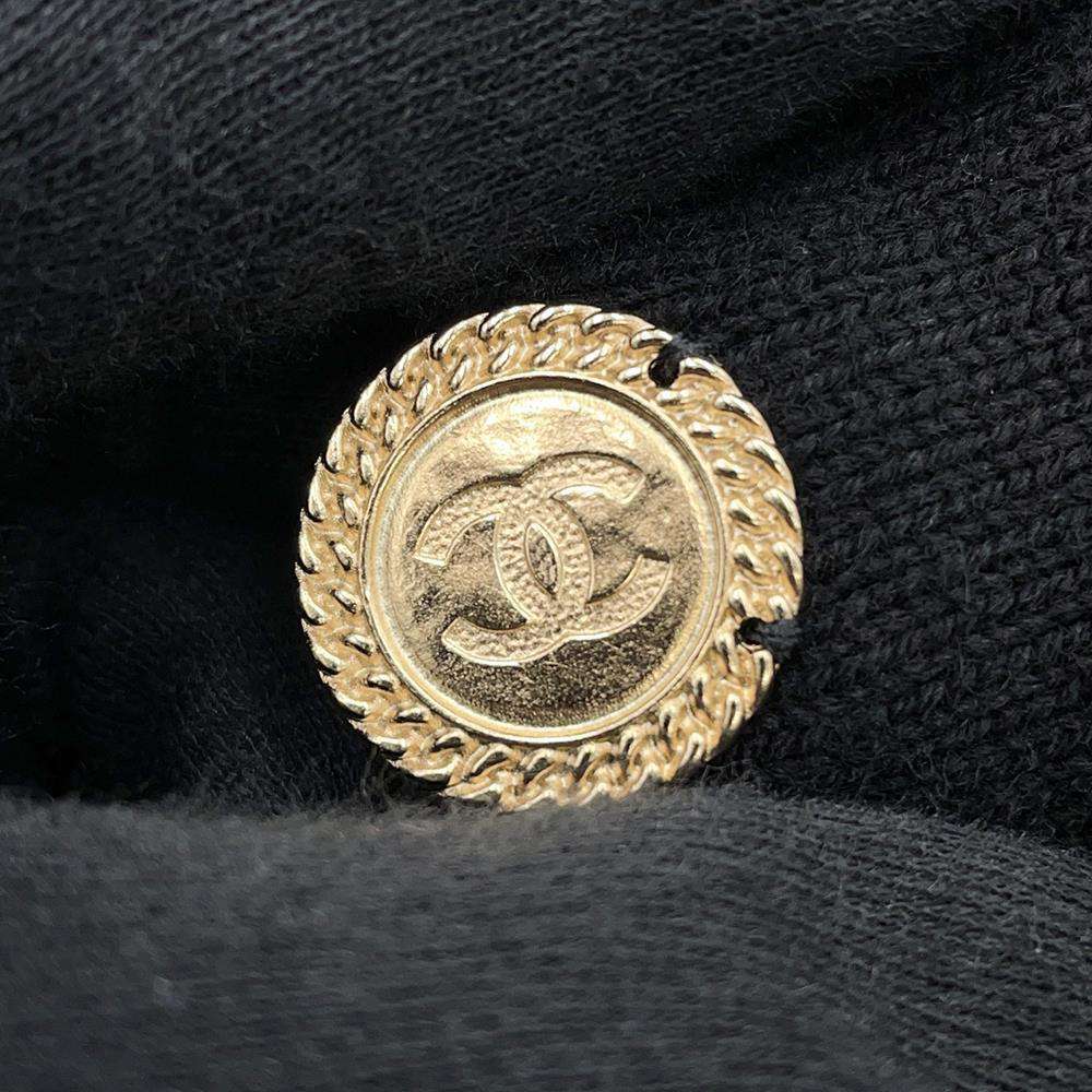 CHANEL Long Knit Cardigan Size 36 BlackP72463 Cashmere100%