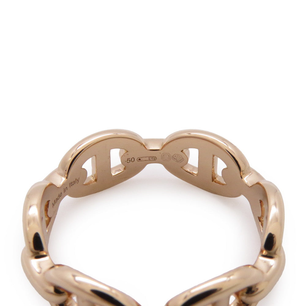 HERMES Chaine d'Ancre Anchene Ring Size PM/50/#10 18K Pink Gold