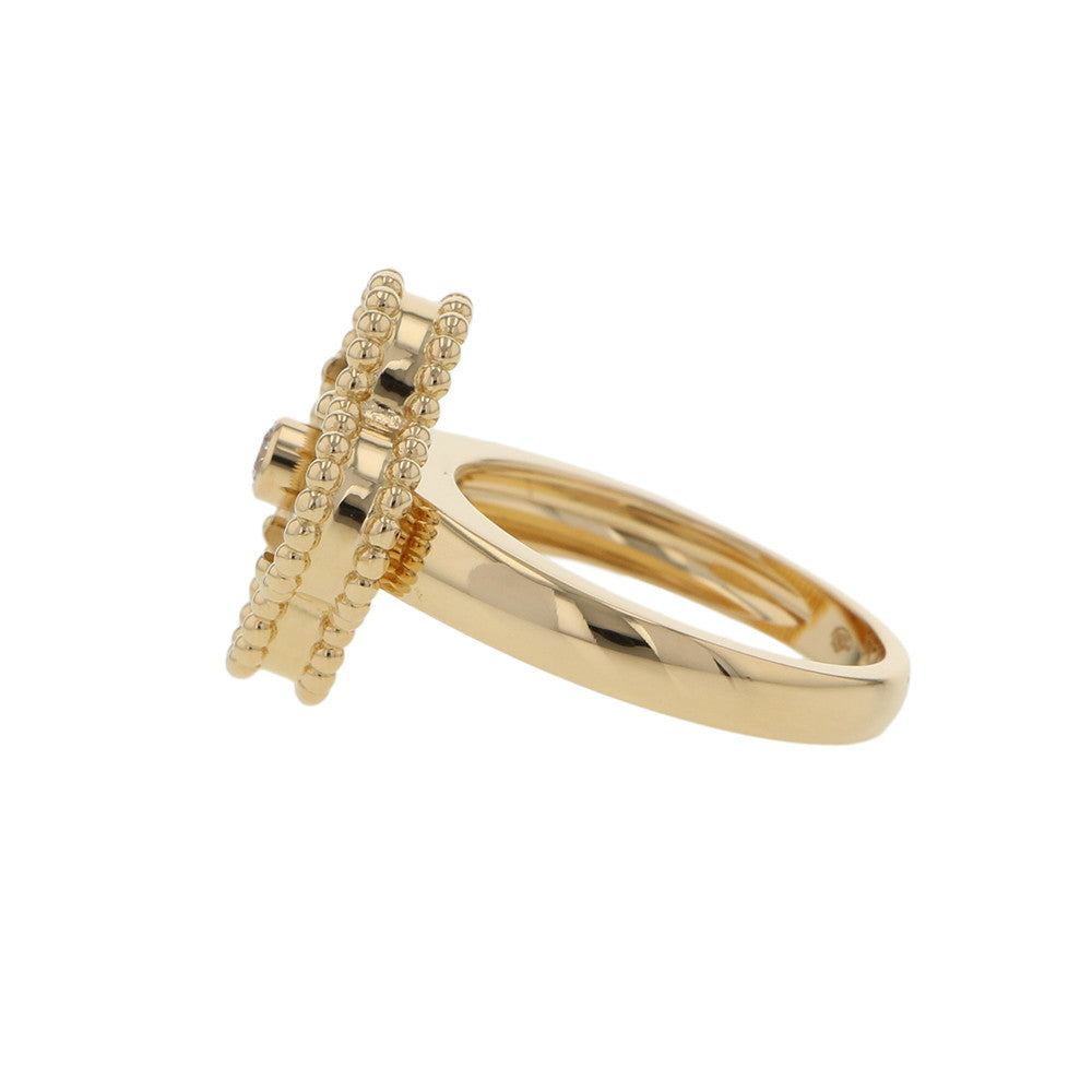 Van Cleef & Arpels Vintage Alhambra Ring Size 49/#9VCARA41049/VCARA41000 18K Yellow Gold